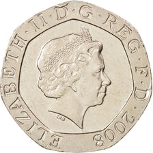 Great Britain, Elizabeth II, 20 Pence, 2008, AU(50-53), Copper-nickel, KM:1111