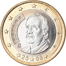 Spanien, Euro, 2008, UNZ, Bi-Metallic, KM:1073