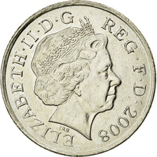Coin, Great Britain, Elizabeth II, 10 Pence, 2008, AU(50-53), Copper-nickel