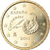 Hiszpania, 10 Euro Cent, 2011, Madrid, MS(63), Mosiądz, KM:1147
