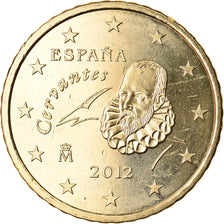 Spain, 50 Euro Cent, 2012, MS(63), Brass, KM:1149