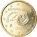Spain, 20 Euro Cent, 2012, MS(63), Brass, KM:1148