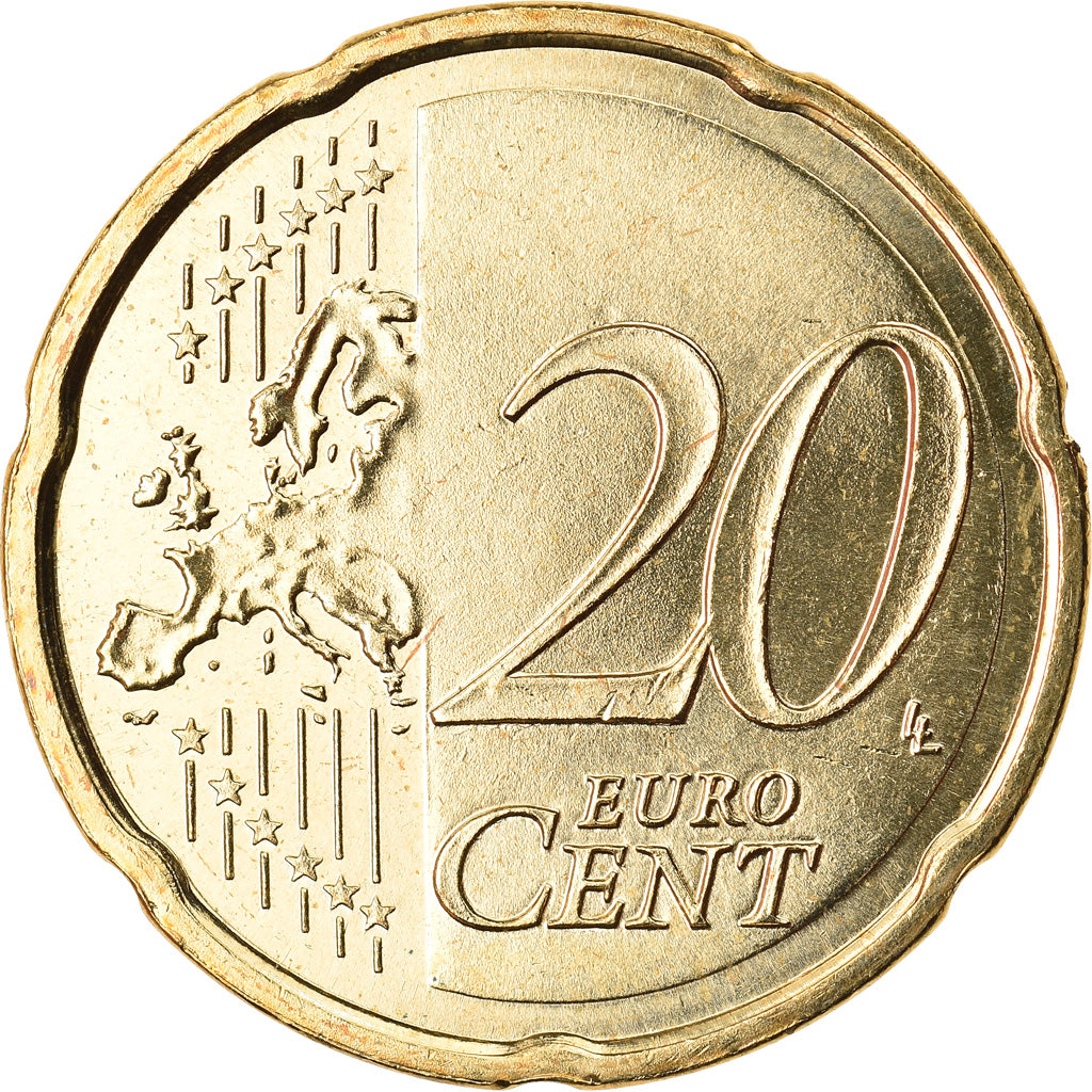 Spain, 20 Euro Cent, 2012, MS(63), Brass, KM:1148