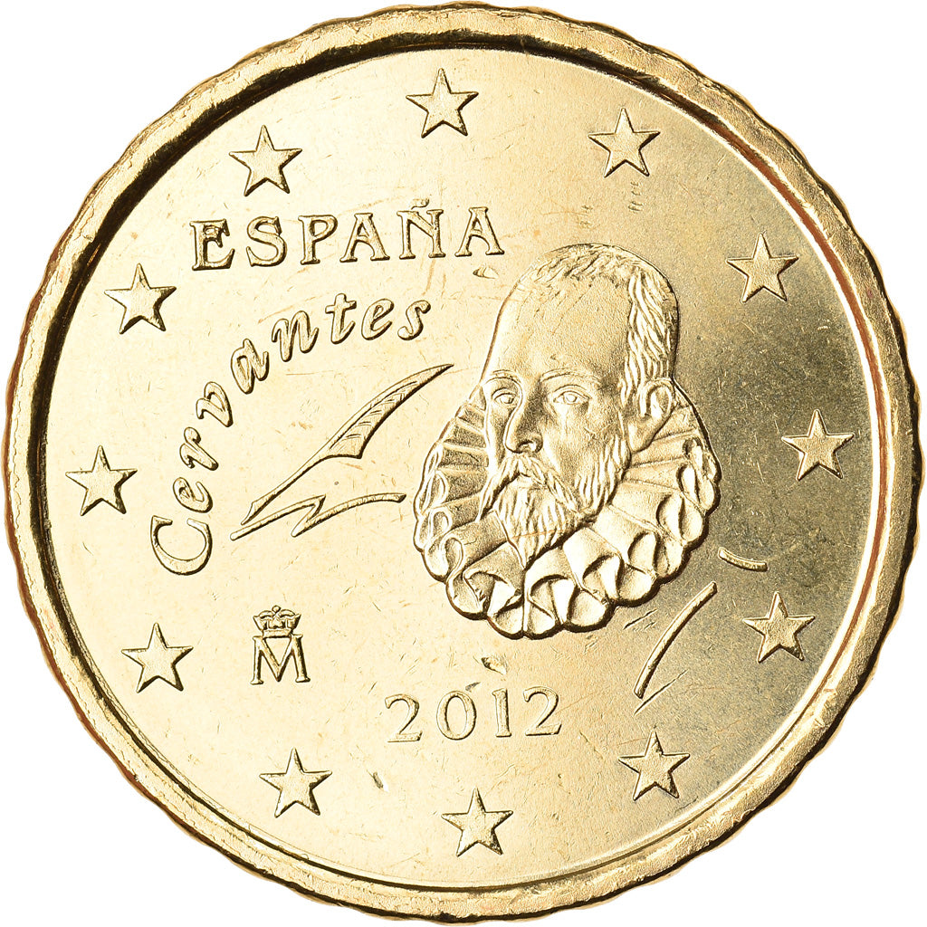 Spain, 10 Euro Cent, 2012, MS(63), Brass, KM:1147