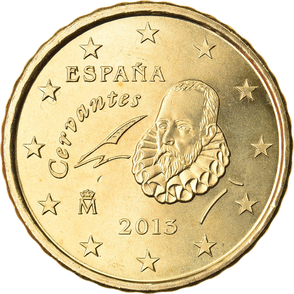 Spanien, 10 Euro Cent, 2013, UNZ, Messing, KM:1147