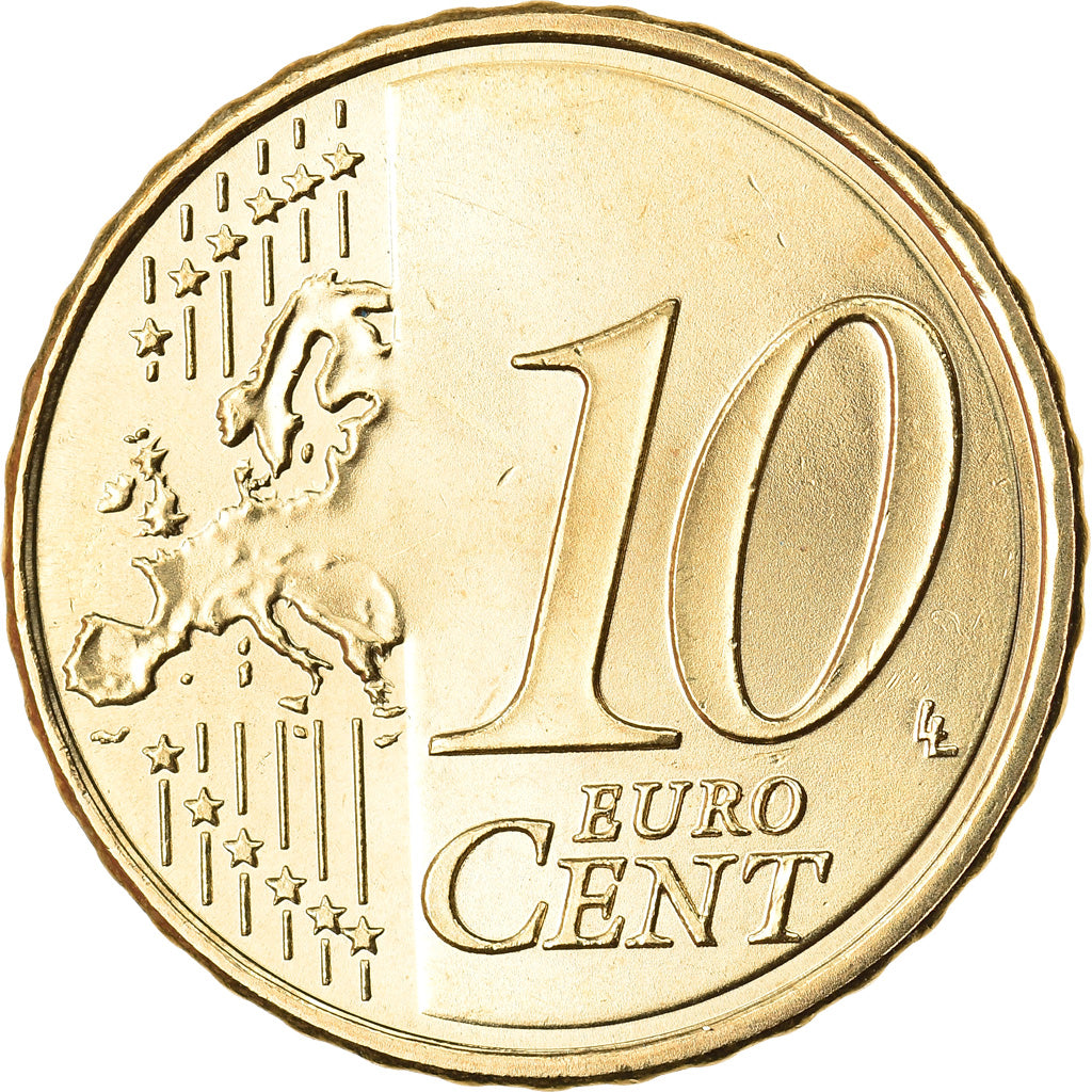 Spanien, 10 Euro Cent, 2013, UNZ, Messing, KM:1147