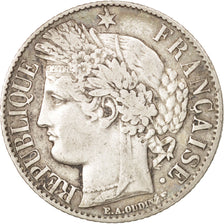 France, Cérès, Franc, 1888, Paris, EF(40-45), Silver, KM:822.1, Gadoury:465a