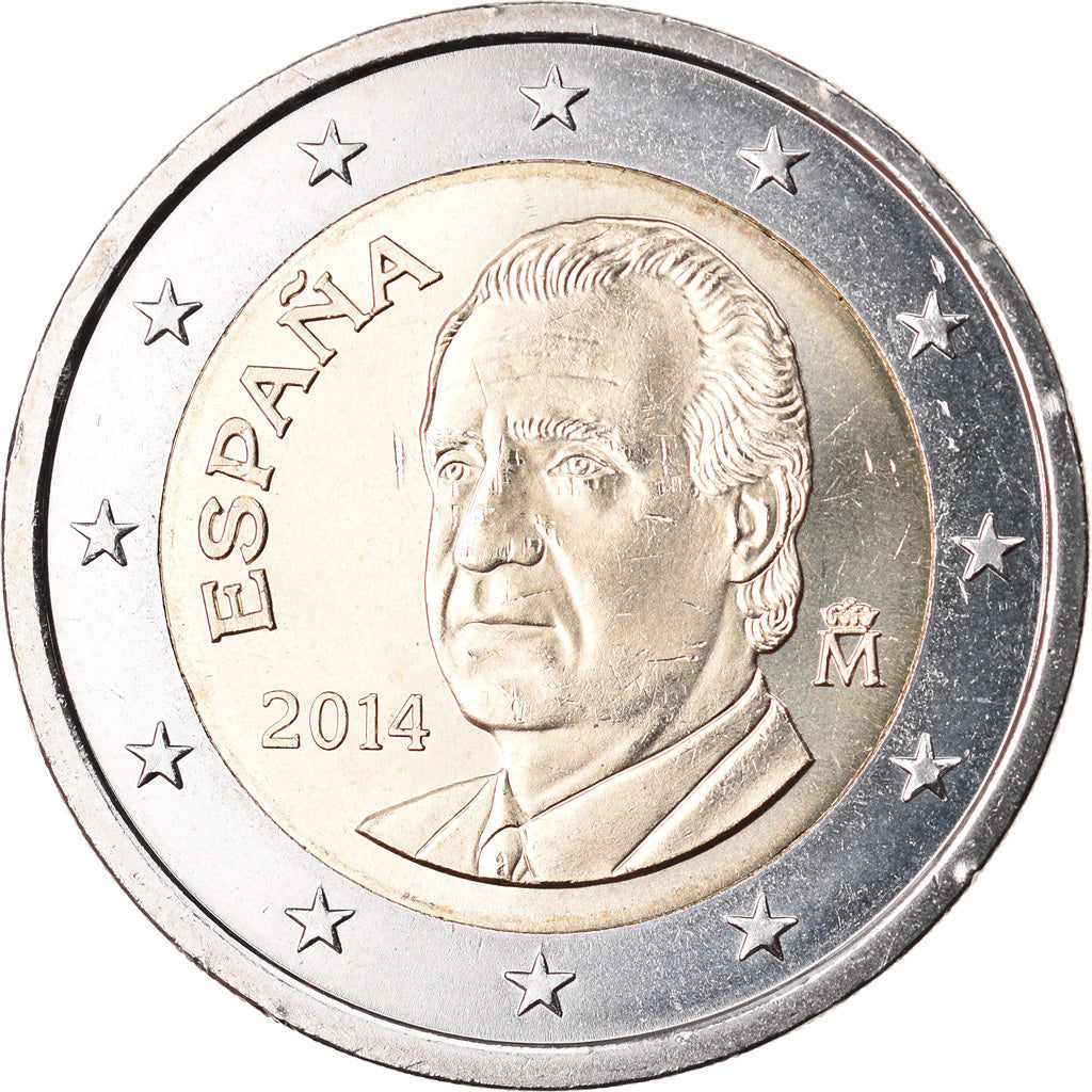 Spanien, 2 Euro, 2014, UNZ, Bi-Metallic