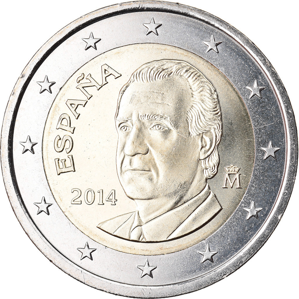 Spanien, 2 Euro, 2014, UNZ, Bi-Metallic