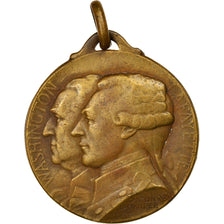 France, Medal, Journée de Paris, 1917, Washington and Lafayette, History, 1917