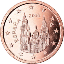 España, 2 Euro Cent, 2014, SC, Cobre chapado en acero