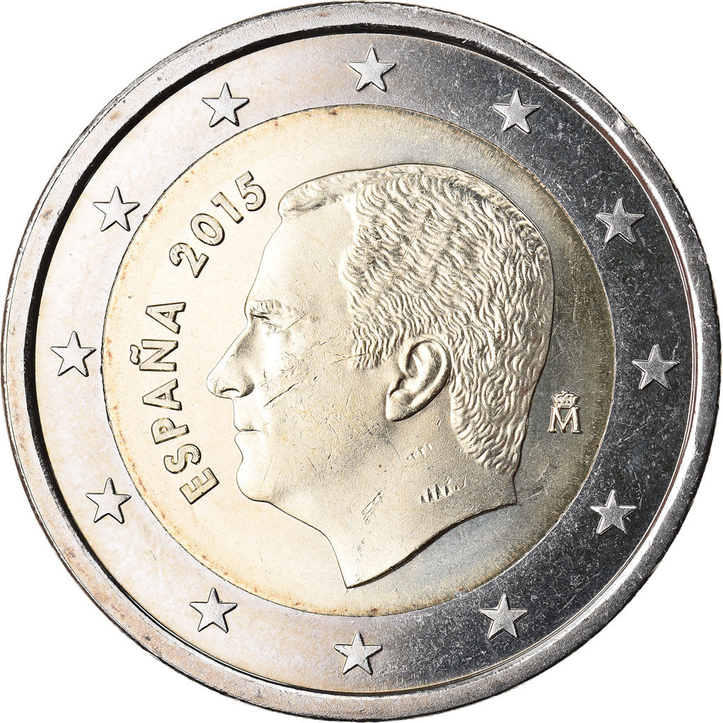 Spain, 2 Euro, 2015, MS(63), Bi-Metallic