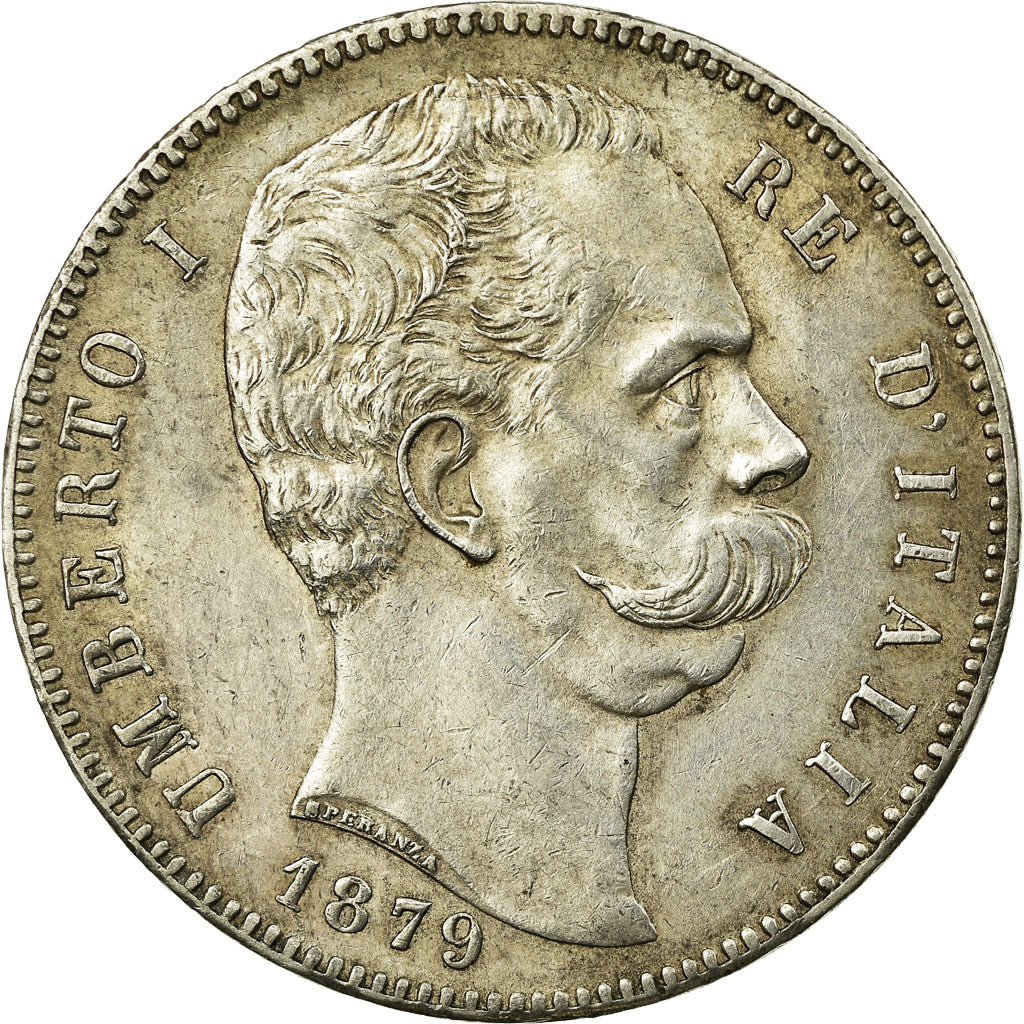 Monnaie, Italie, Umberto I, 5 Lire, 1879, Rome, TTB+, Argent, KM:20