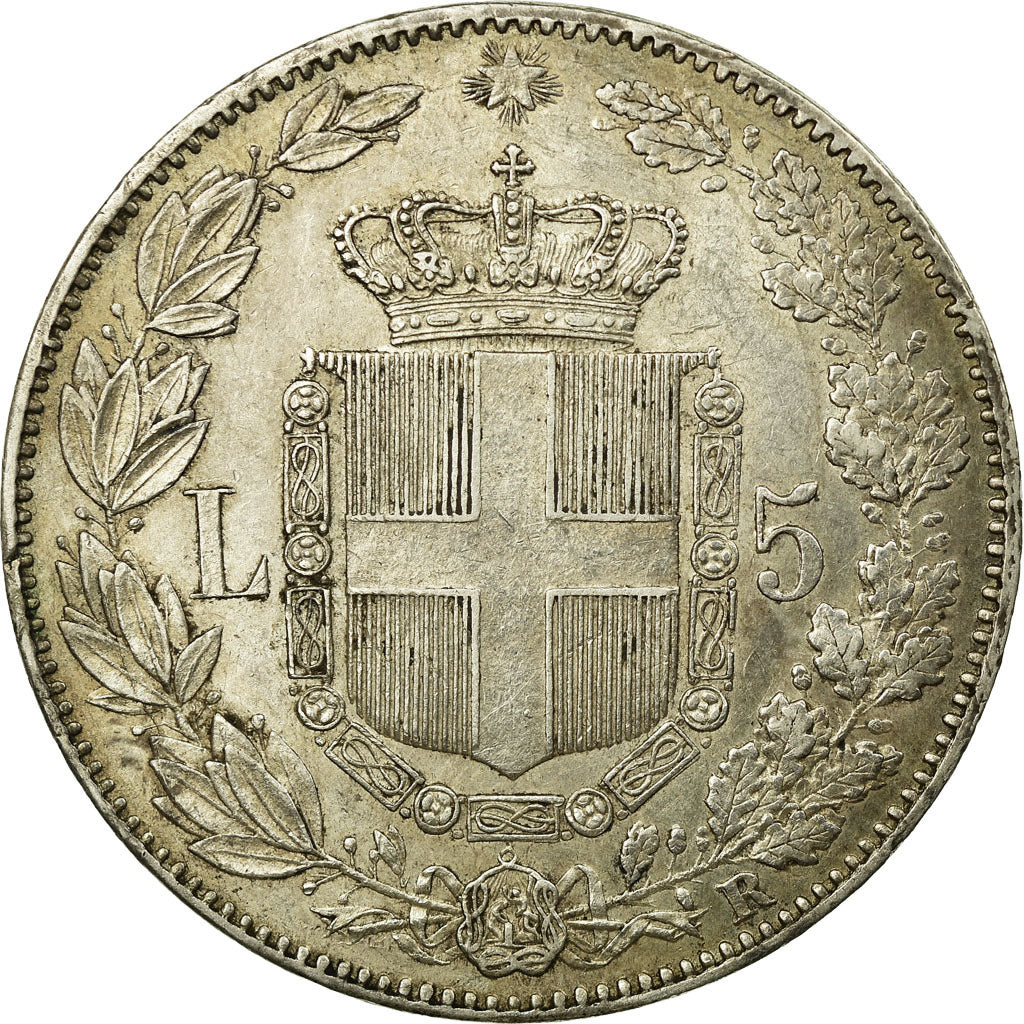 Monnaie, Italie, Umberto I, 5 Lire, 1879, Rome, TTB+, Argent, KM:20