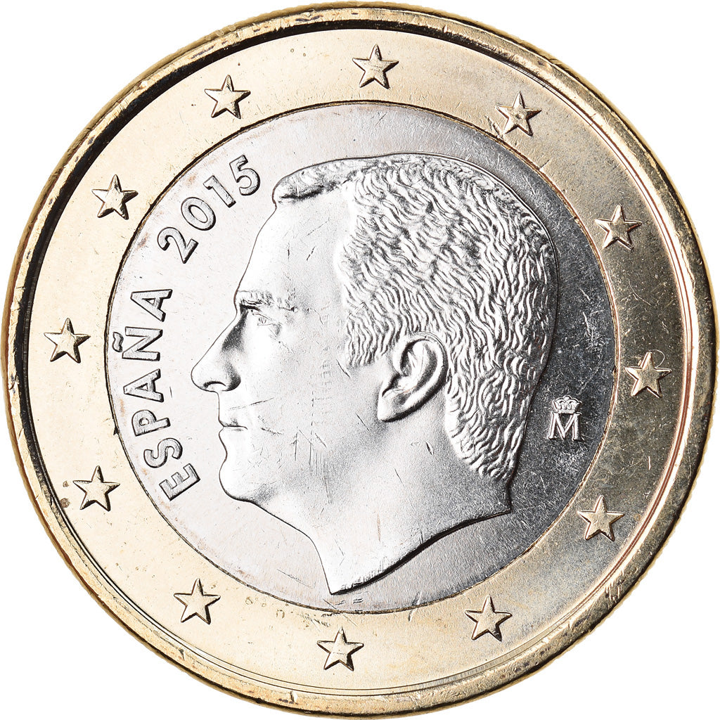 Spanien, Euro, 2015, UNZ, Bi-Metallic