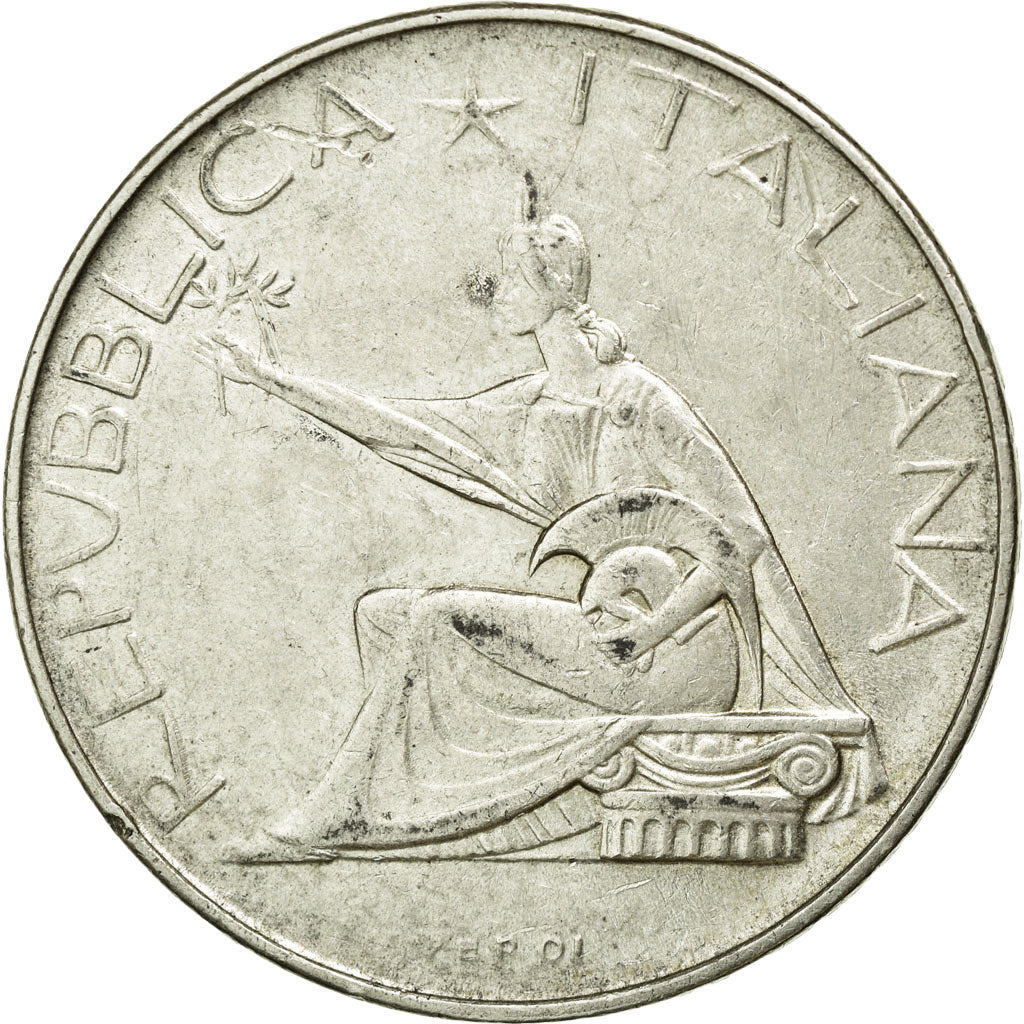 Coin, Italy, 500 Lire, 1961, Rome, AU(50-53), Silver, KM:99