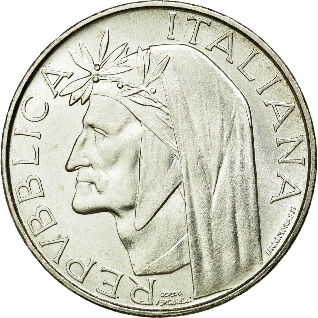 Coin, Italy, 500 Lire, 1965, Rome, MS(60-62), Silver, KM:100