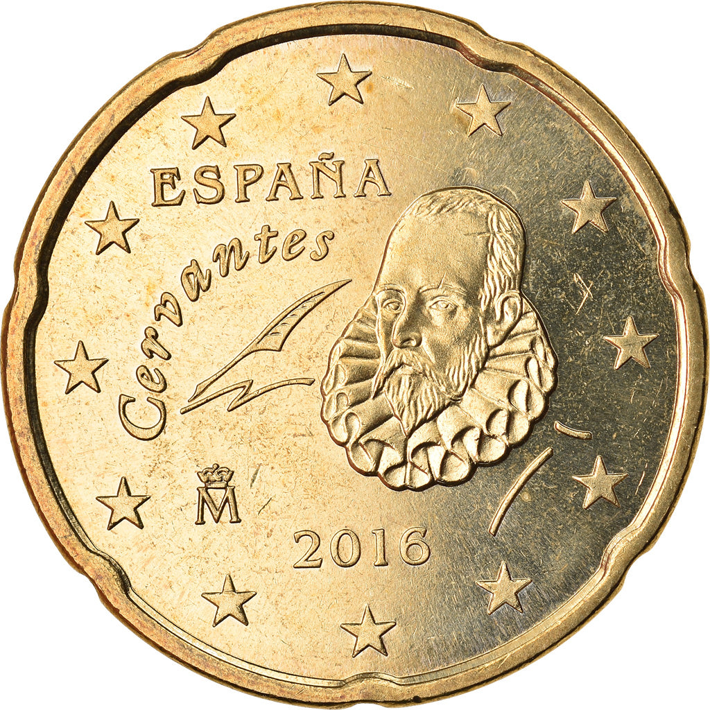 Espagne, 20 Euro Cent, 2016, SPL, Laiton