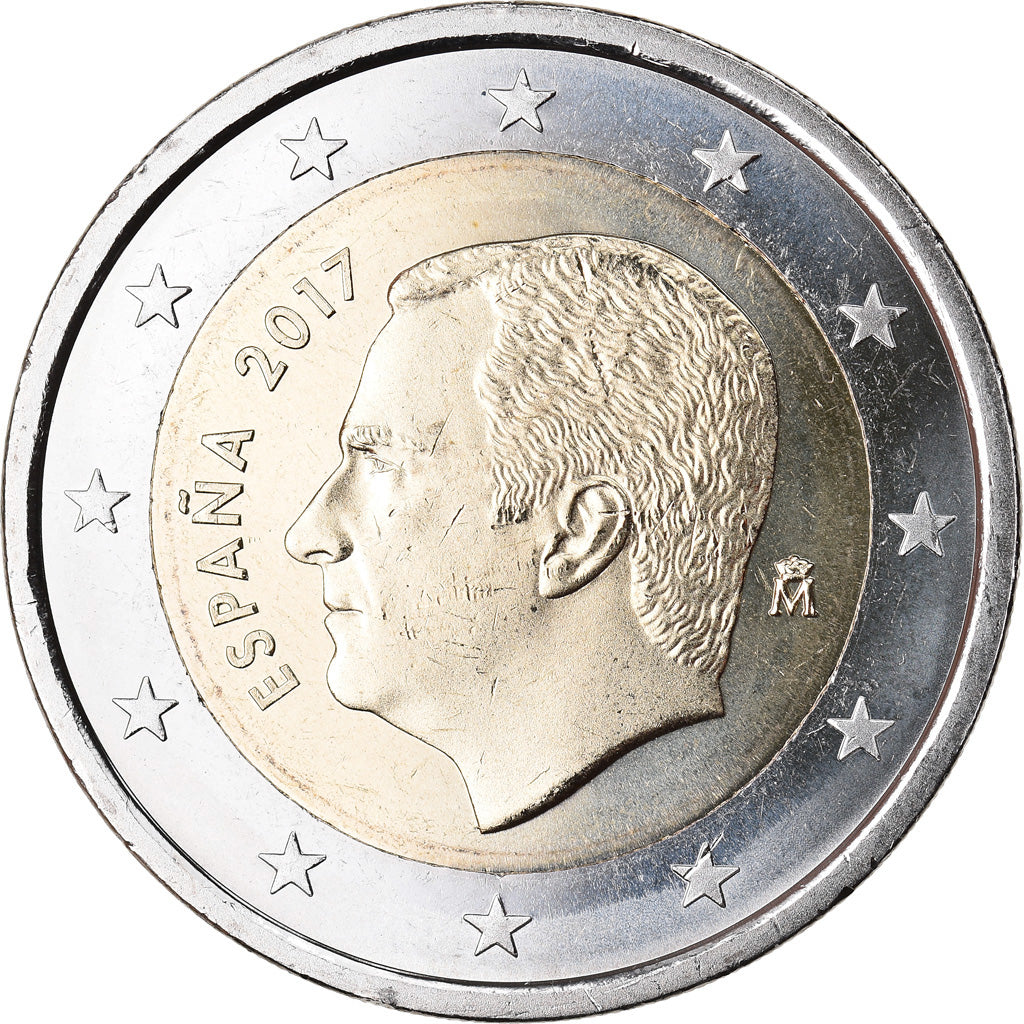 Spanje, 2 Euro, 2017, UNC-, Bi-Metallic