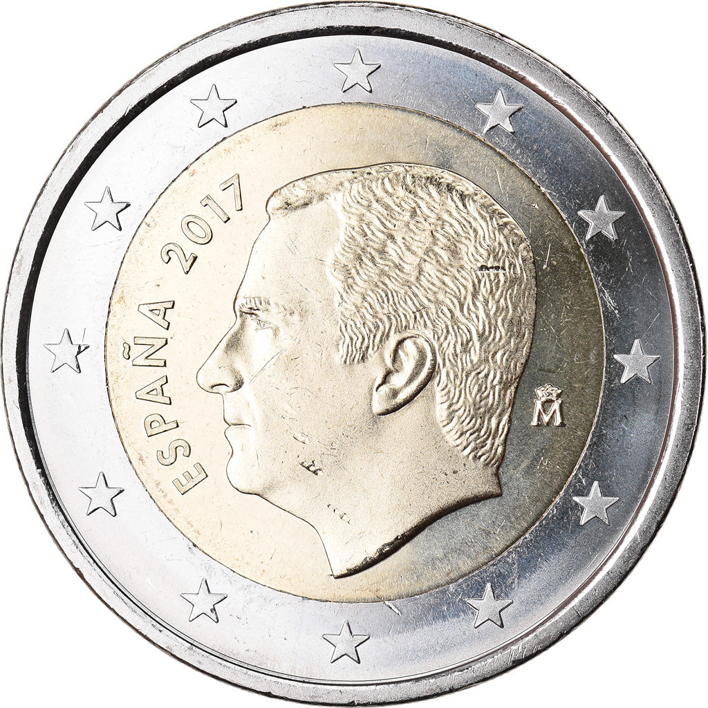 Spain, 2 Euro, 2017, MS(63), Bi-Metallic