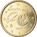 Hiszpania, 10 Euro Cent, 2017, MS(63), Mosiądz