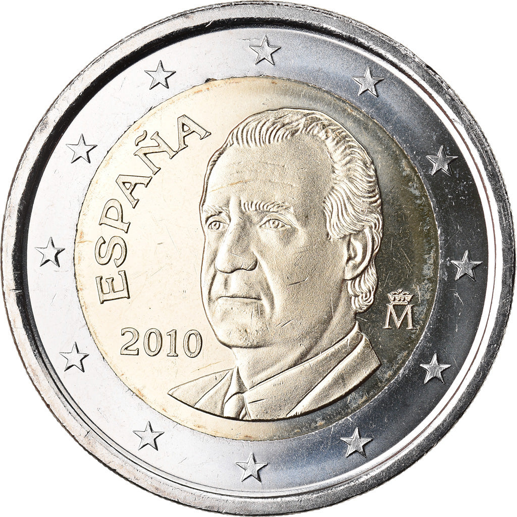 Spain, 2 Euro, 2010, MS(63), Bi-Metallic, KM:1151