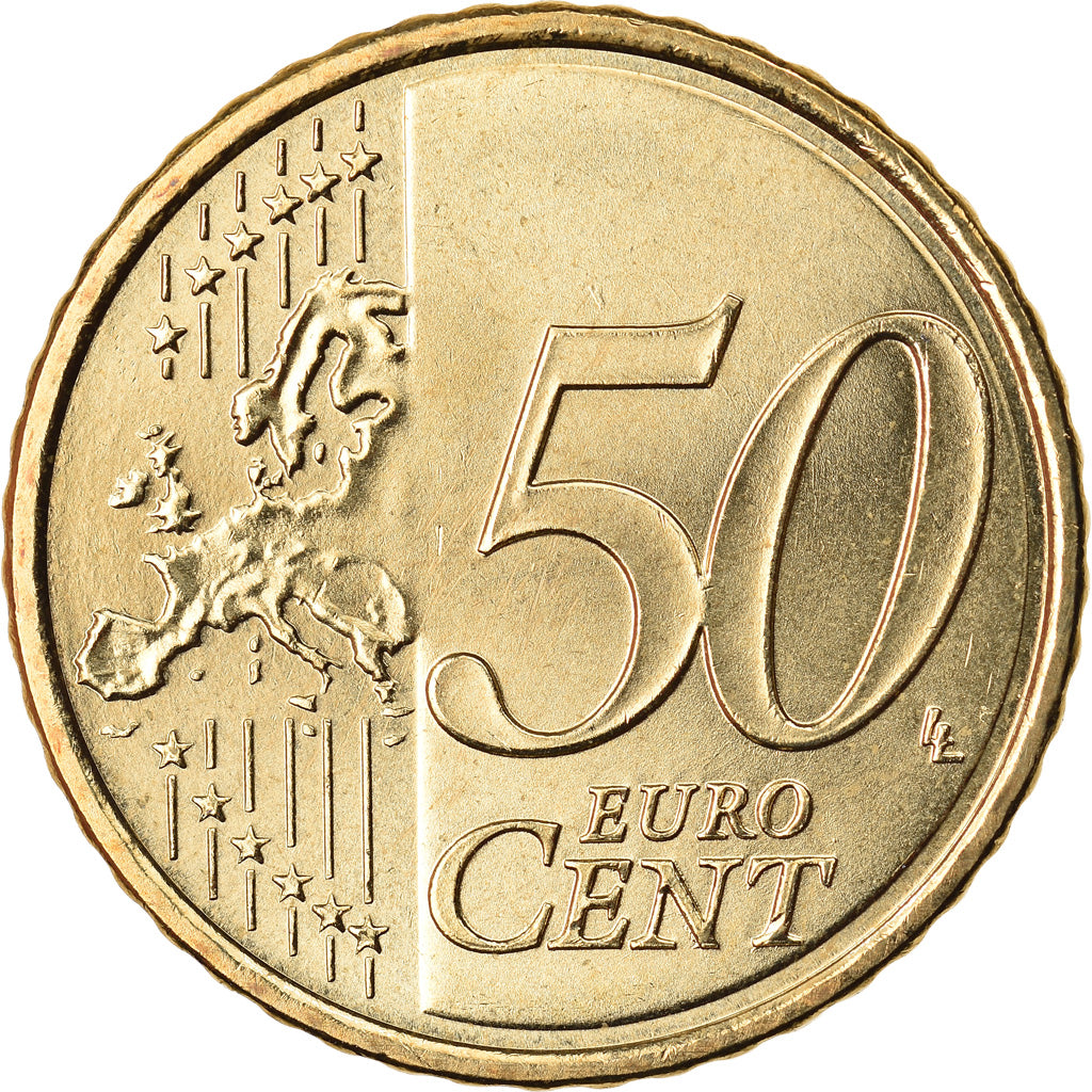 Spanien, 50 Euro Cent, 2010, UNZ, Messing, KM:1149
