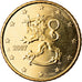 Finlandia, 50 Euro Cent, 2007, SC, Latón, KM:128
