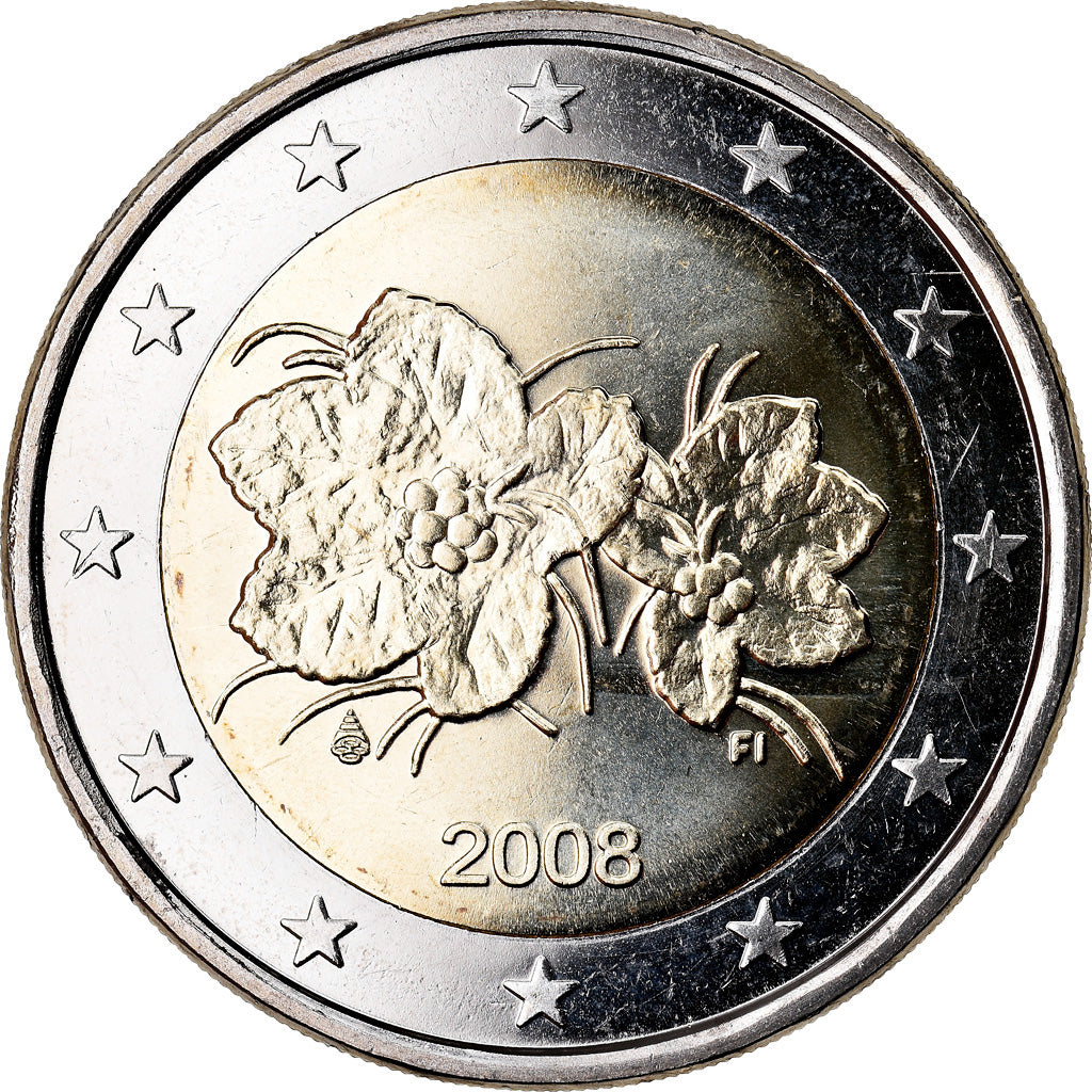 Finlandia, 2 Euro, 2008, SC, Bimetálico, KM:130