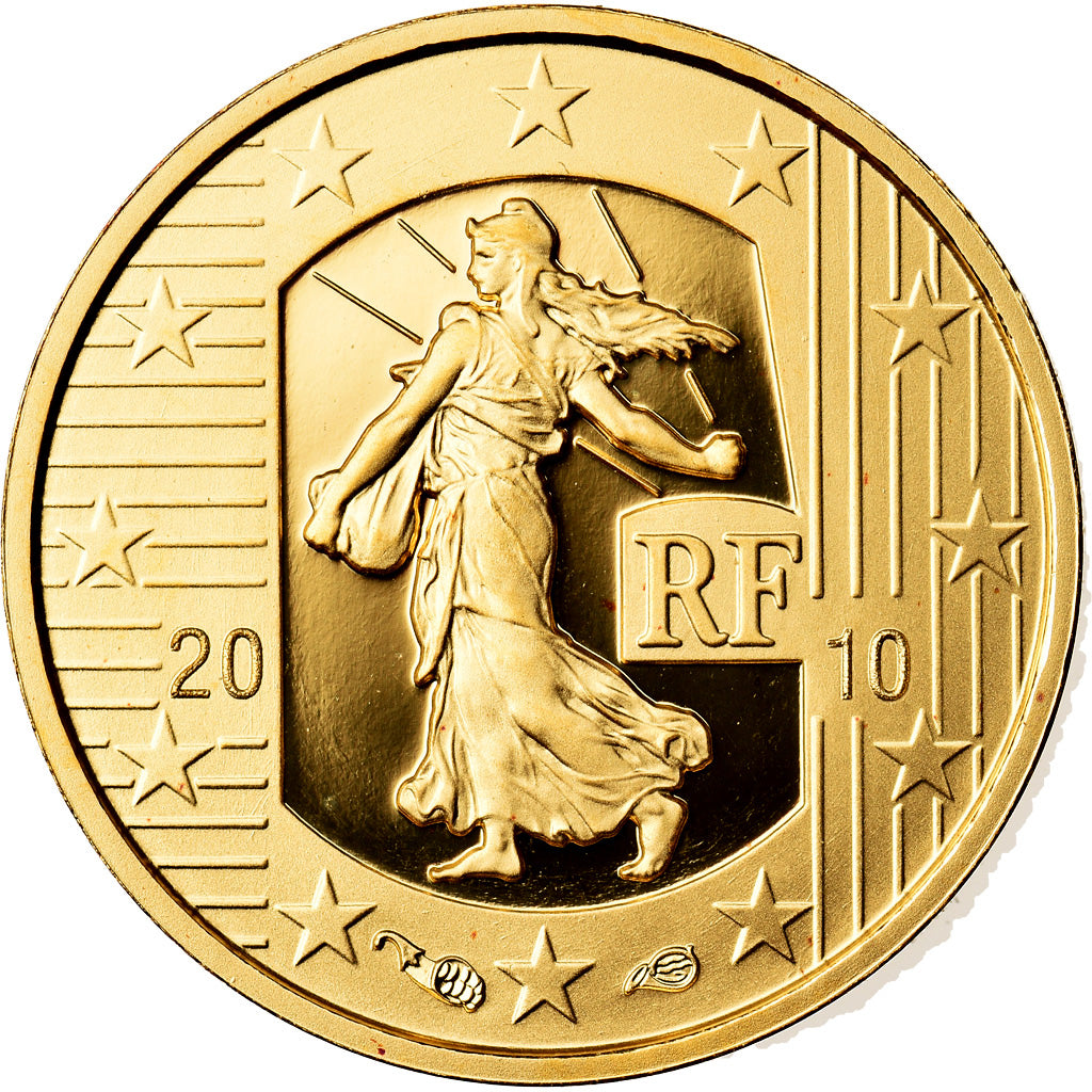 France, 5 Euro, 2010, BE, FDC, Or, KM:1674