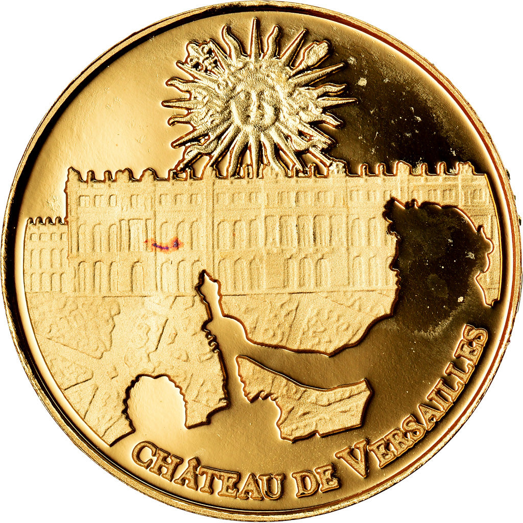 França, Château de Versailles, 5 Euro, 2011, BE, MS(65-70), Dourado, KM:1810