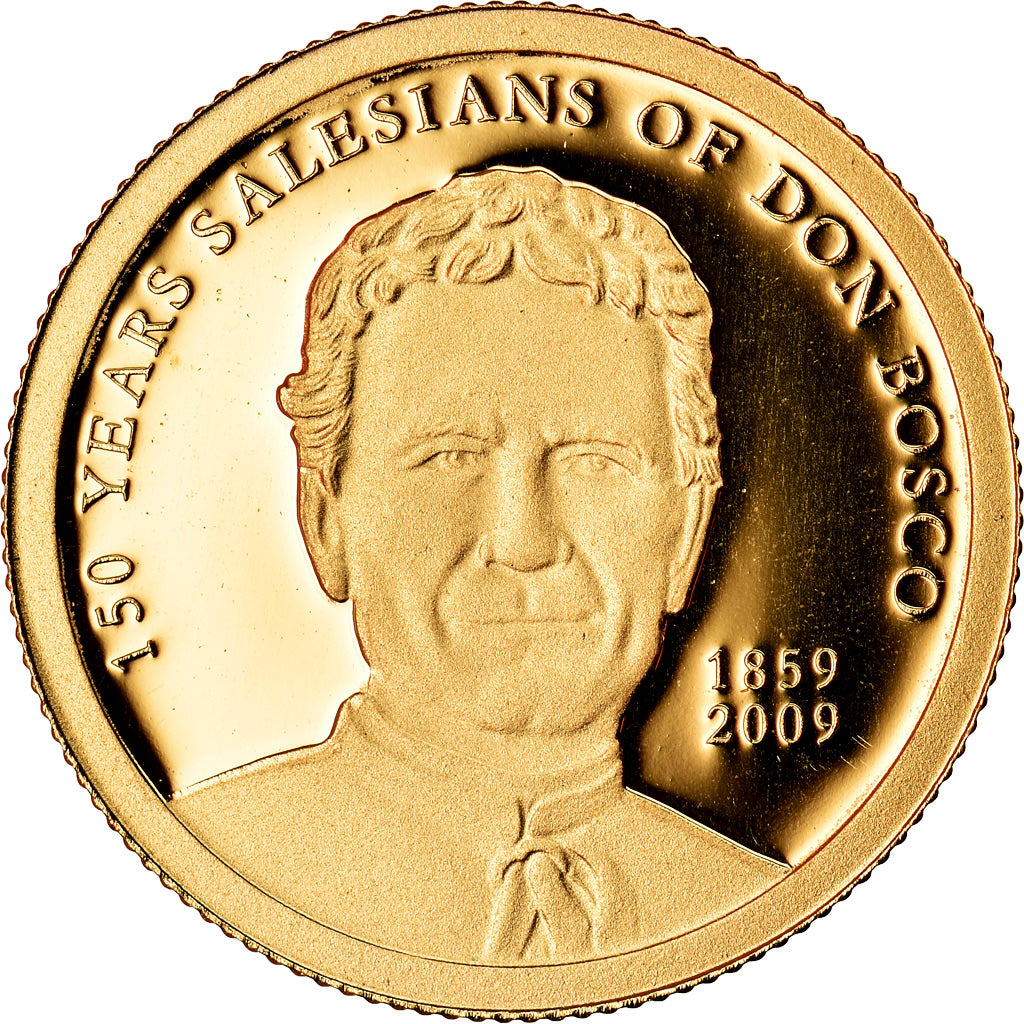 Coin, Palau, Don Bosco, Dollar, 2009, CIT, BE, MS(65-70), Gold, KM:239