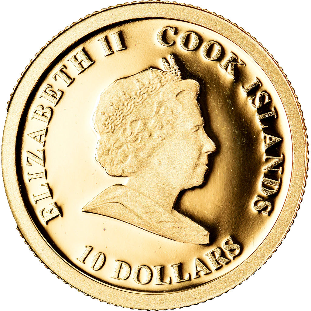 Münze, Cookinseln, Elizabeth II, Ours polaire, 10 Dollars, 2008, Franklin Mint