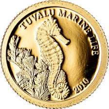 Coin, Tuvalu, Elizabeth II, L Hippocampe, Dollar, 2010, CIT, BE, MS(65-70)