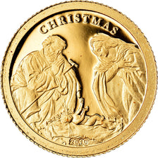 Coin, Palau, Christmas, Dollar, 2010, BE, MS(65-70), Gold, KM:445