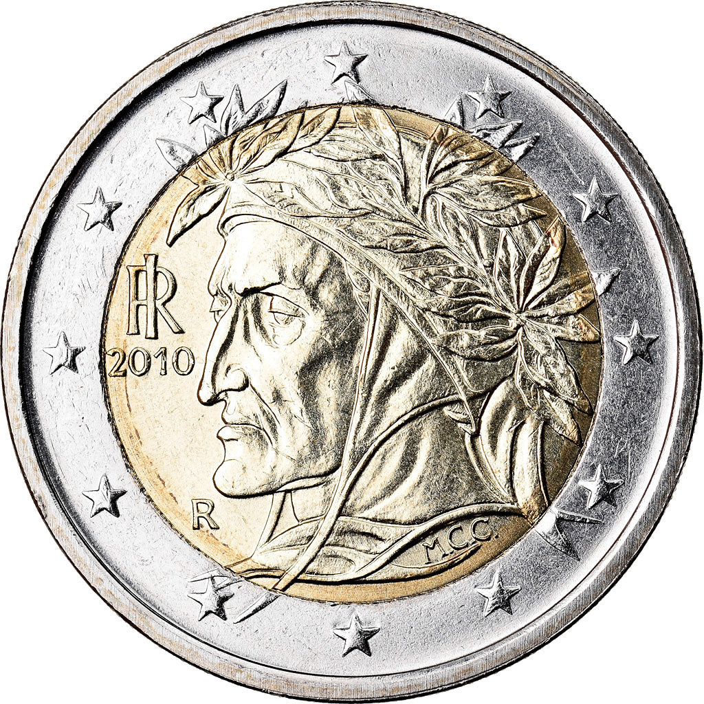 Italy, 2 Euro, 2010, MS(63), Bi-Metallic, KM:251