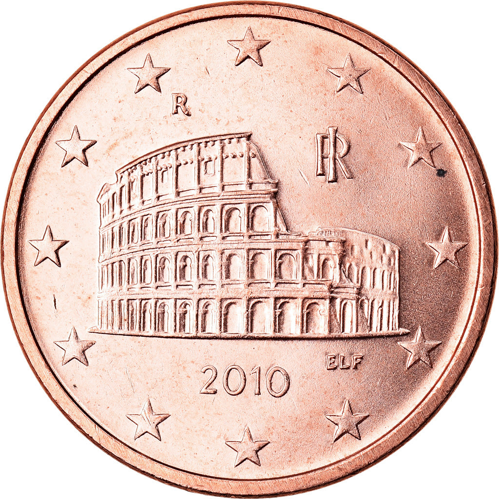 Italie, 5 Euro Cent, 2010, SPL, Copper Plated Steel, KM:212