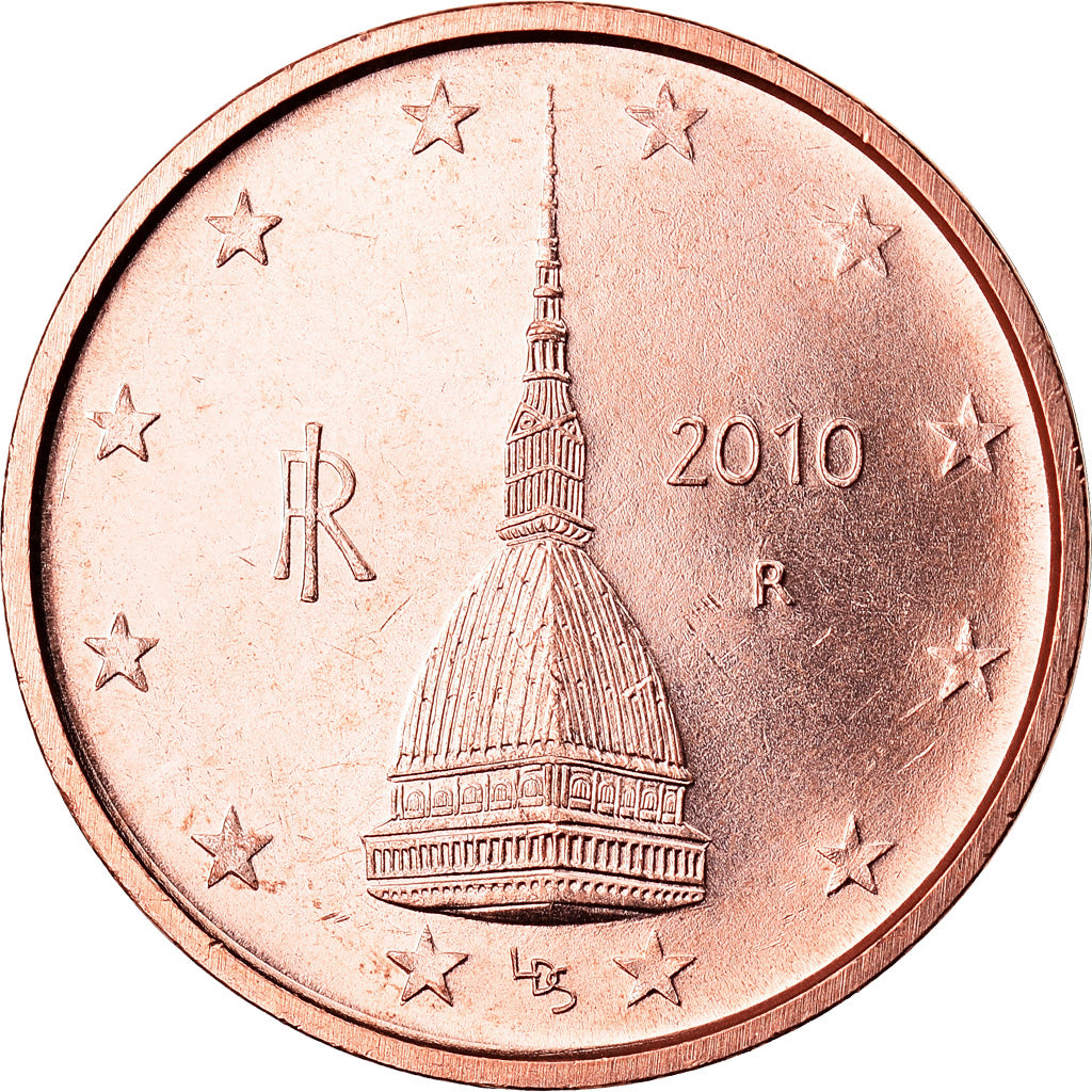Italia, 2 Euro Cent, 2010, SPL, Acciaio placcato rame, KM:211