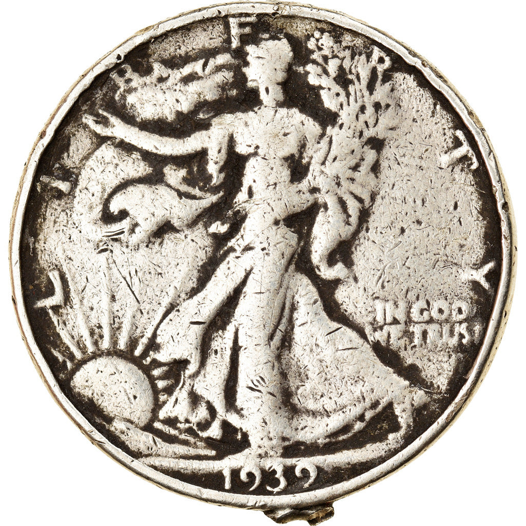 Coin, United States, Walking Liberty Half Dollar, Half Dollar, 1939, U.S. Mint