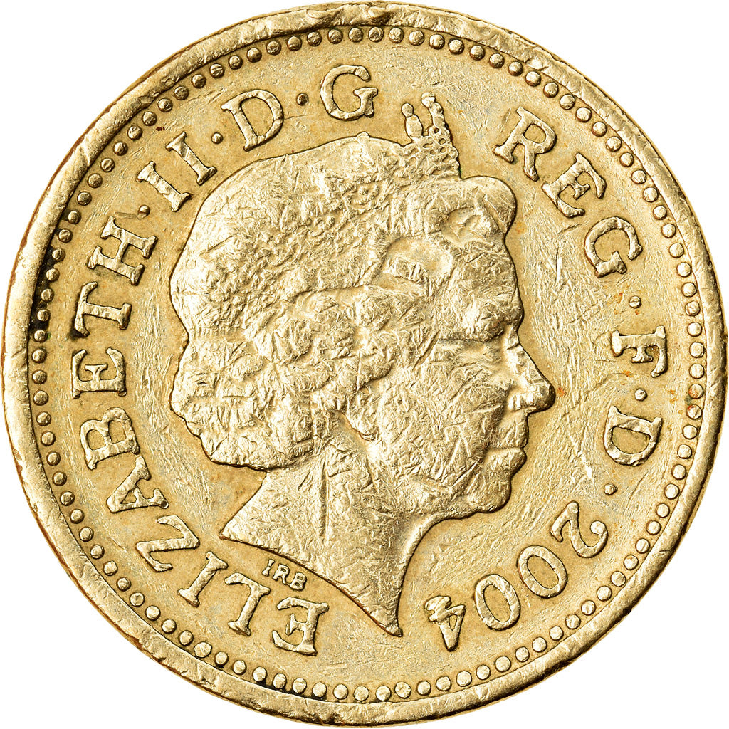 Coin, Great Britain, Elizabeth II, Pound, 2004, British Royal Mint, EF(40-45)