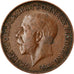 Moneda, Gran Bretaña, George V, Farthing, 1924, BC+, Bronce, KM:808.2