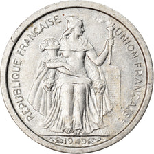 Coin, FRENCH OCEANIA, 50 Centimes, 1949, EF(40-45), Aluminum, KM:1
