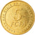 Moeda, Estados da África Central, 5 Francs, 2006, Paris, EF(40-45), Latão