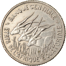 Coin, EQUATORIAL AFRICAN STATES, 100 Francs, 1966, Paris, EF(40-45), Nickel