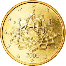 Italien, 50 Euro Cent, 2009, UNZ, Messing, KM:249