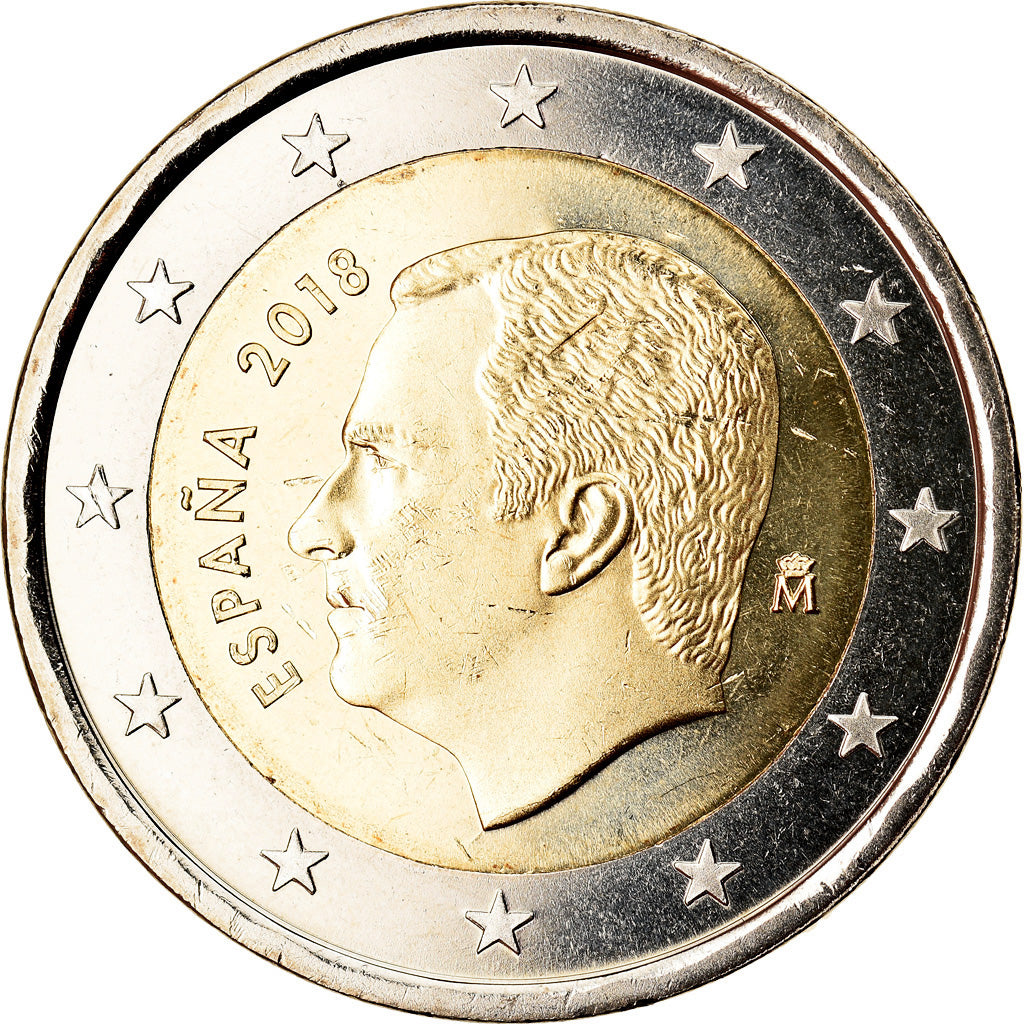 Spain, 2 Euro, 2018, MS(63), Bi-Metallic, KM:New