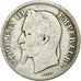 Moneda, Francia, Napoleon III, Napoléon III, 2 Francs, 1868, Paris, BC+, Plata