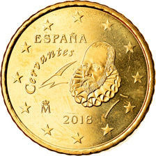 Spain, 50 Euro Cent, 2018, MS(63), Brass, KM:New