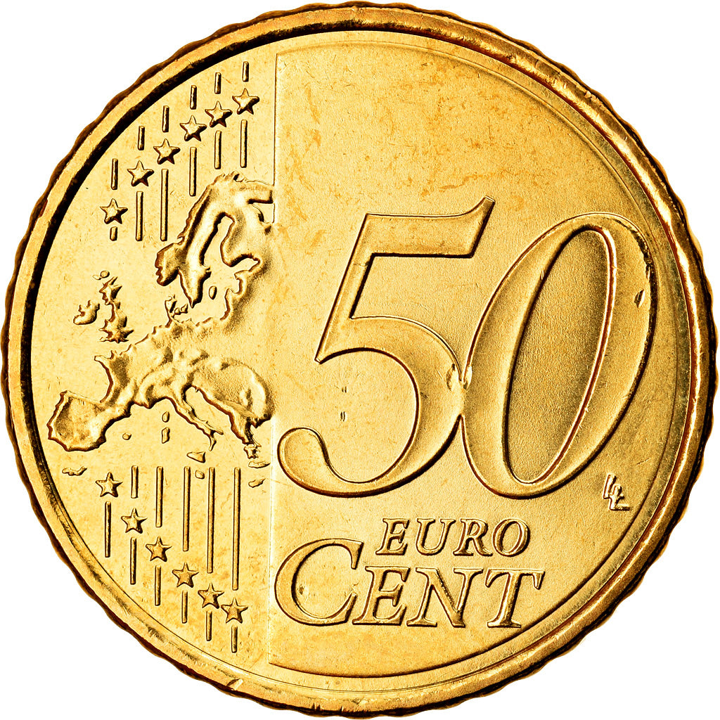 España, 50 Euro Cent, 2018, SC, Latón, KM:New