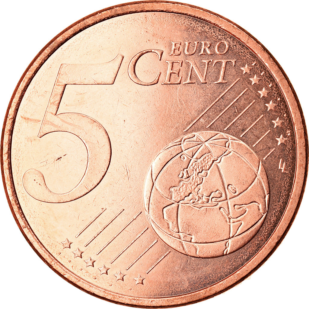 Spagna, 5 Euro Cent, 2018, SPL, Acciaio placcato rame, KM:New